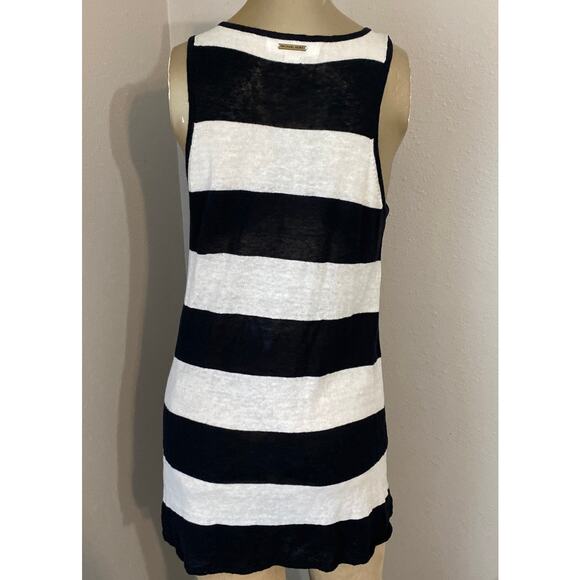 Michael Michael Kors Striped Sweater Tank Top Nautical Lightweight Classic - Picture 2 of 7